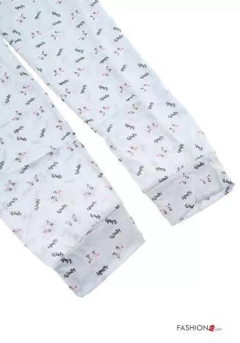18-teiliges Set Tiere Muster Voller Pyjama aus Baumwolle 