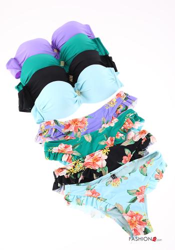  Floral Bikini with flounces Various colours