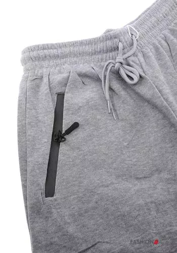  Cotton Joggers with pockets with elastic with zip
