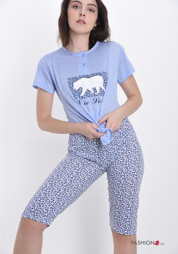 Pack de 10 piezas Pijama completo de Algodón Estampado animal 