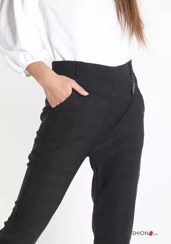  Pantalones de Algodón con bolsillos 