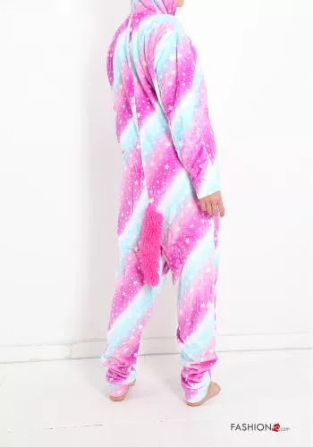 Pijama completo  con cremallera Estampado colorido