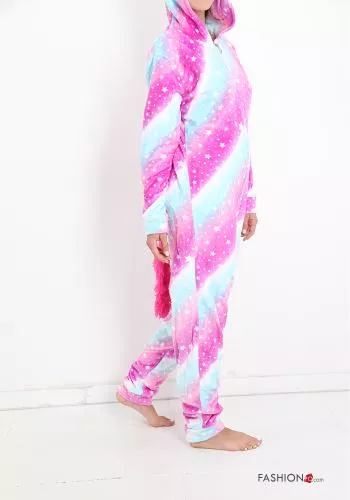 Pijama  com fecho Padrão colorido