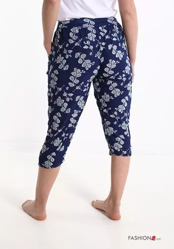  Floral Trousers with pockets with bow