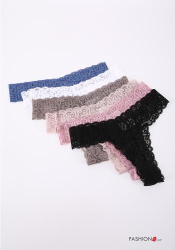 18-piece pack lace G-String 