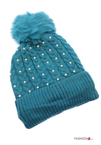  Wool Mix Hat with pearls