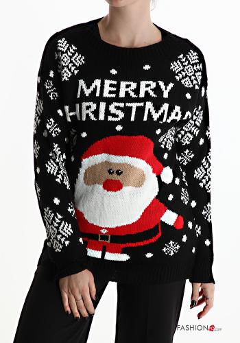  Suéter Navidad  Negro