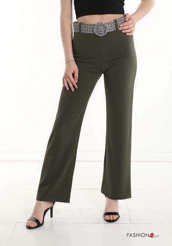  Pantalone con cintura  Grigio asparago