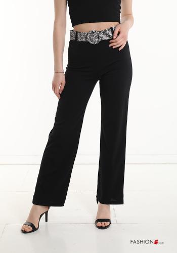  Pantalone con cintura  Nero