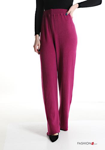  wide leg Hose  Razzmatazz (Himbeerrot)
