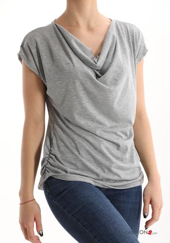  T-shirt Casual  Gris 30%