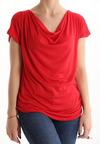  T-shirt Casual  Rouge