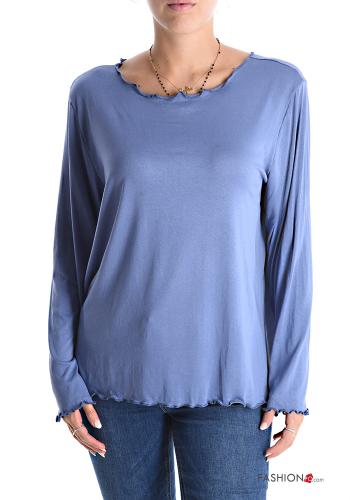 Casual Long sleeved top  Savoy blue