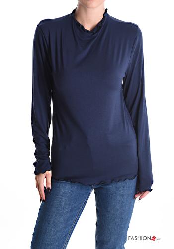  Casual Long sleeved top  Blue marine