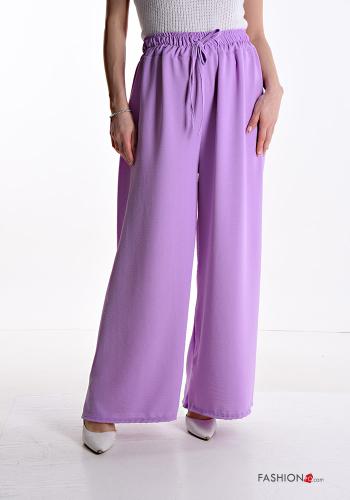  wide leg Trousers with drawstring with elastic