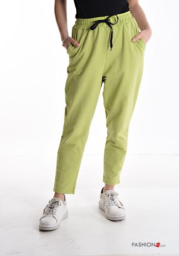  Cotton Joggers with drawstring with elastic with pockets