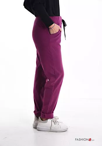  Joggers with drawstring with elastic with pockets