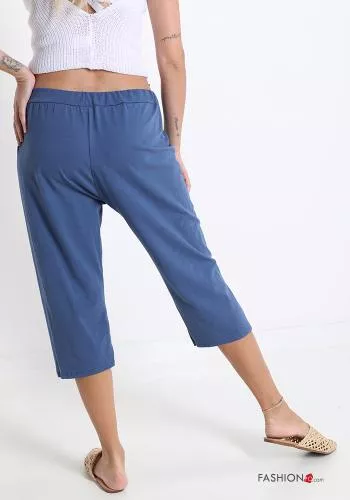 Cropped Trousers in Cotton