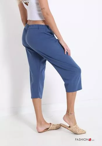 Cropped Trousers in Cotton
