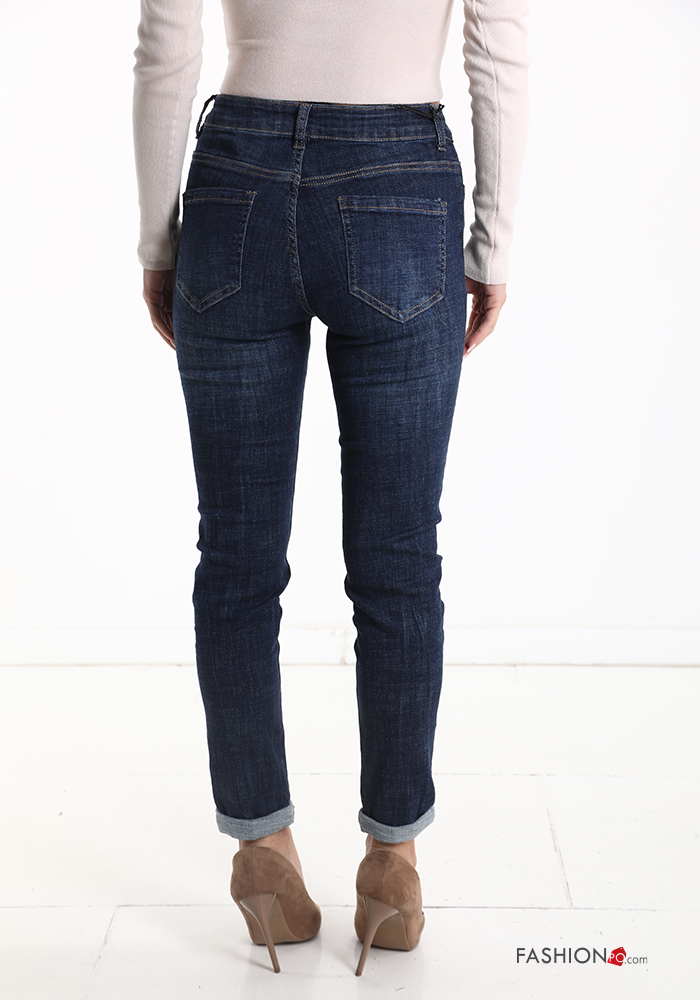 PT Torino Jeans donna in cotone - Denim Medio