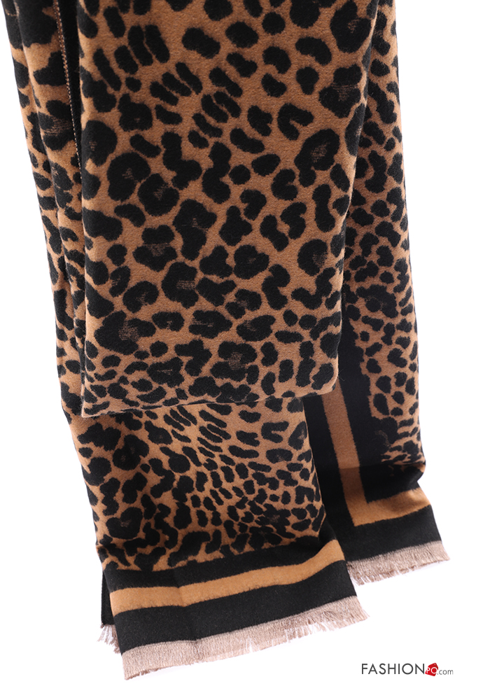 Manila Grace Outlet: Sciarpa con fantasia all over - Nero | Foulard