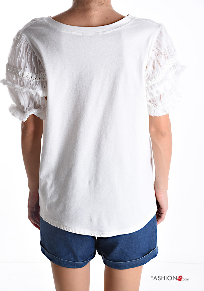 T-shirt Uomo Girocollo Cotone Mezze Maniche Maglia Basic Tinta Unita C - Foto 7