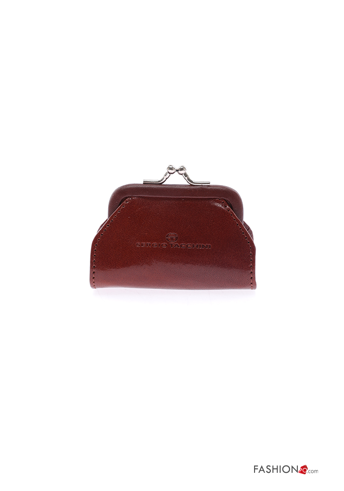 Portamonete In Vera Pelle LEAS - Fatto A Mano, Marrone Cognac, 9x8 Cm, Portafoglio Da Uomo Special-Edition - 2