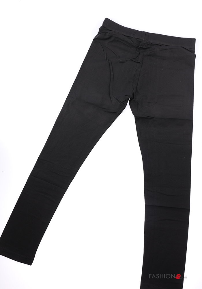 Leggings Bimbe In Cotone - Con Elastico In Vita, Morbidi, Taglie 73-100, Primavera/Autunno - Foto 14