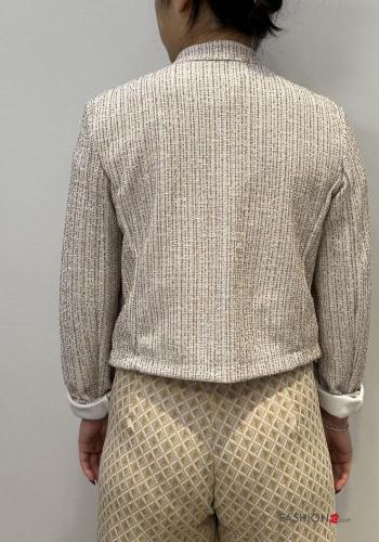 Jacke aus Baumwolle mit Knöpfen mit Taschen - ph 2