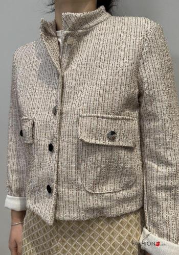 Jacke aus Baumwolle mit Knöpfen mit Taschen - ph 3