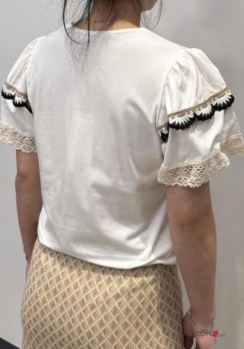 T-shirt in Cotone pizzo - ph 2