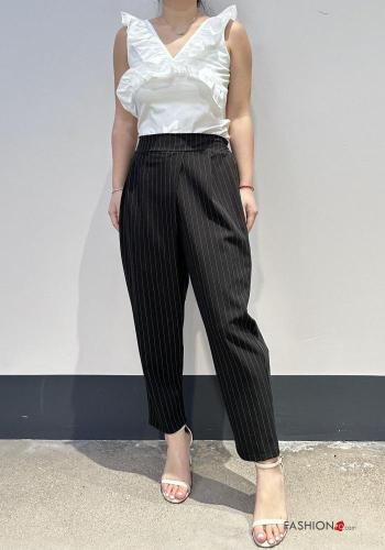 Pantalone Fantasia righe con tasche con elastico - ph 3