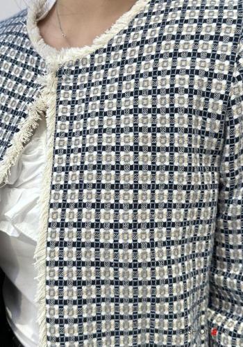 Bolerino in Cotone tipo “Chanel” con frange - ph 2