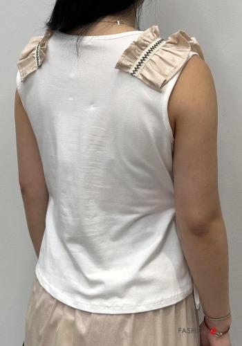 crew neck Cotton Top with knot - ph 2