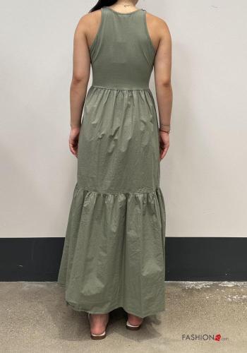 Vestido em Algodão croché longo com folhos - ph 3