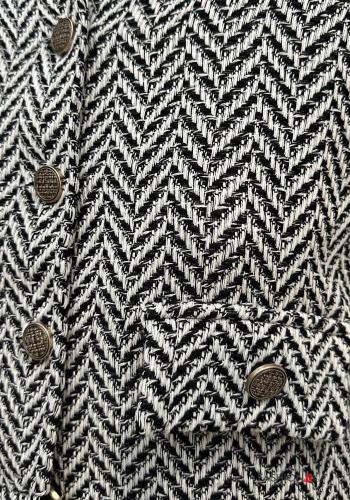 long sleeve crew neck Cotton Jacket with buttons - ph 3