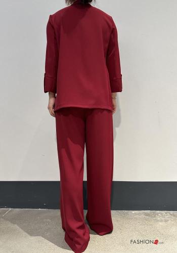 wide leg Hose mit Taschen mit gummizug - ph 3