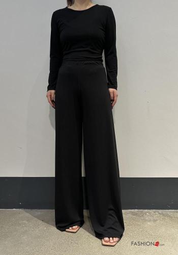 wide leg long Trousers with elastic - ph 4