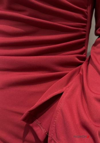 lange ärmel kurz Kleid Rollkragen- - ph 4