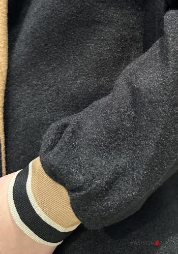 Cappotto con elastico con bottoni con tasche - ph 3