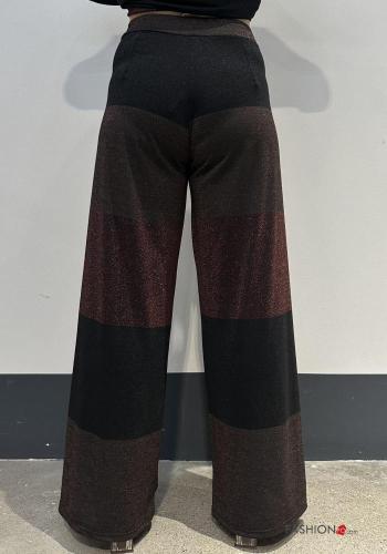 Striped lurex Trousers with elastic - ph 2