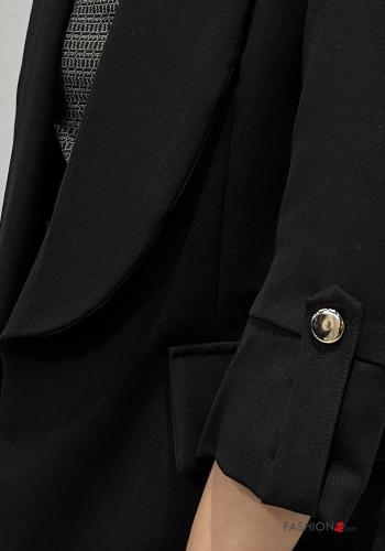 Blazer maniche lunghe con bottoni con tasche - ph 3