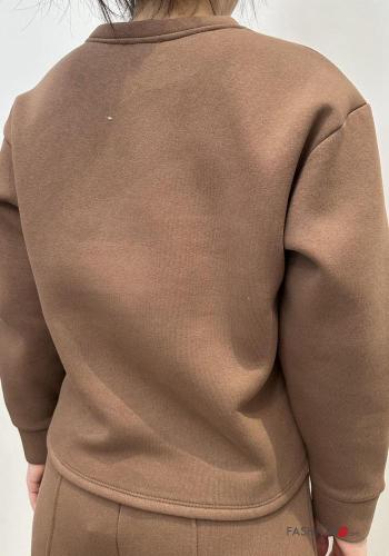 Felpa in Cotone maniche lunghe girocollo - ph 2