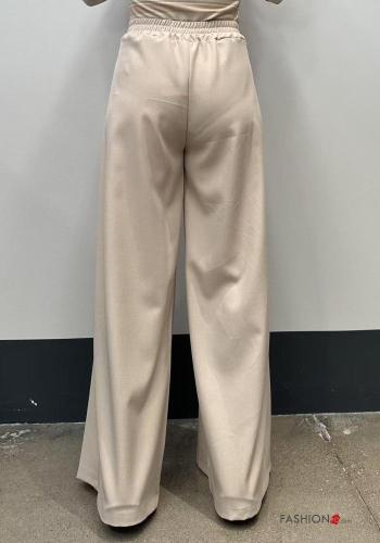 Pantalon wide leg avec élastique - ph 2
