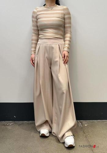 Pantalon wide leg avec élastique - ph 3