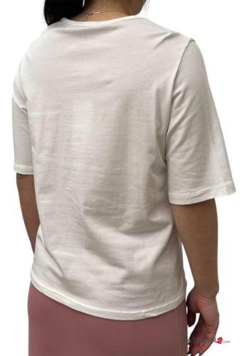 short sleeve crew neck Cotton T-shirt - ph 2