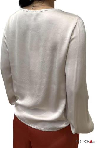 Blusa maniche lunghe girocollo - ph 3