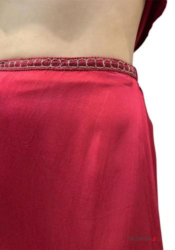 satin high waist Skirt with elastic - ph 2