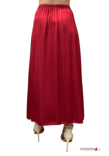 satin high waist Skirt with elastic - ph 3