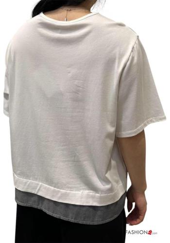 short sleeve crew neck Cotton T-shirt - ph 3